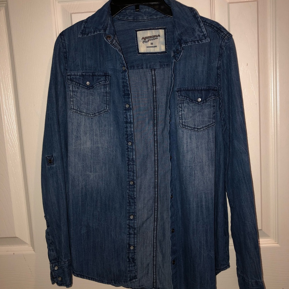 Dark jean jacket!